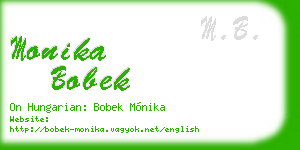 monika bobek business card